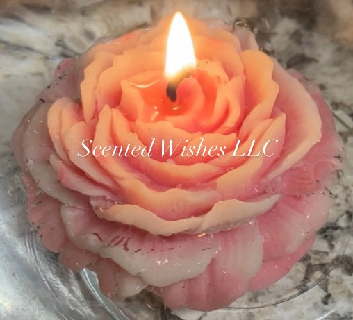 Peony Flower Candle - ( PRE-ORDER )